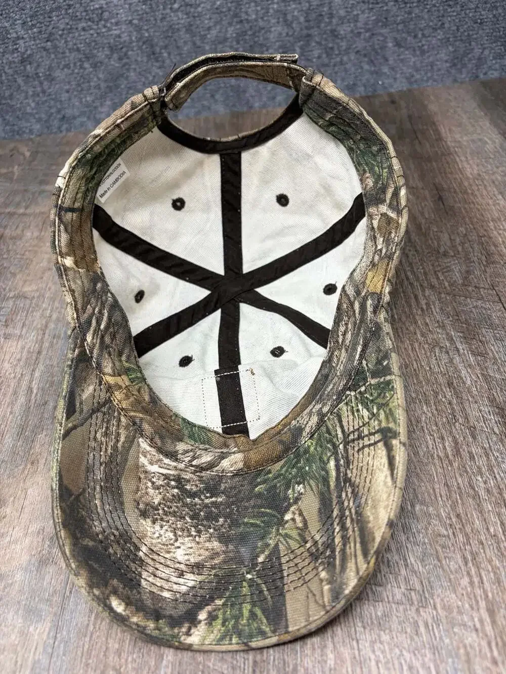 Carhartt Realteee Camo Cap Youth Size strapback  Adjustable Hunting hat 2014 EUC